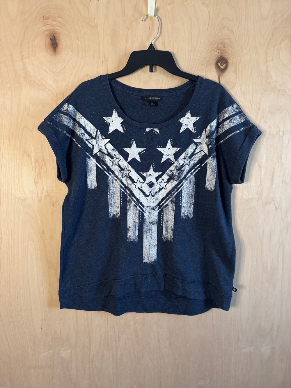 Rock & Republic Stars & Stripes T-shirt XL
